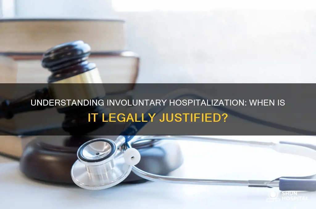 when is involuntary hospitalization due
