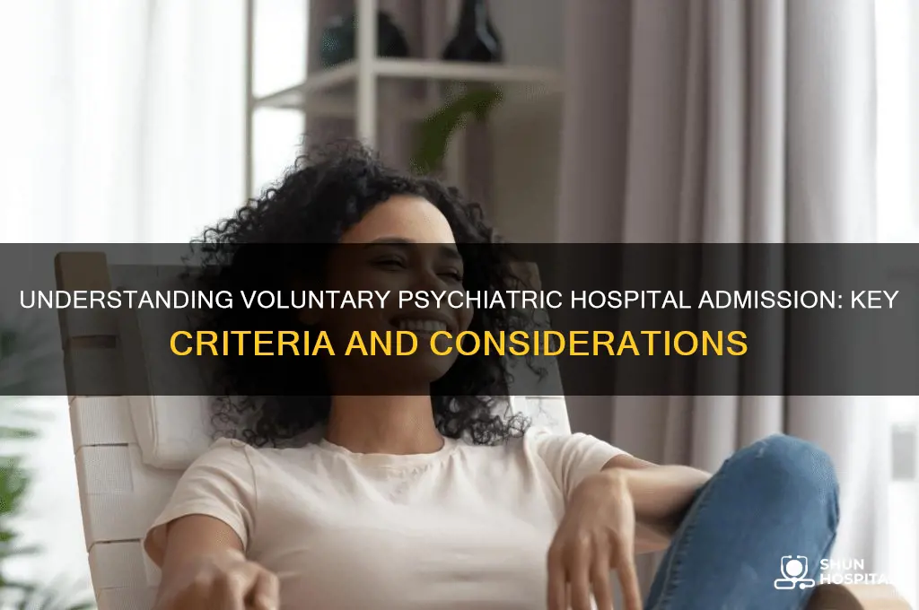 when is it considered voluntary admission to psychiatric hospital