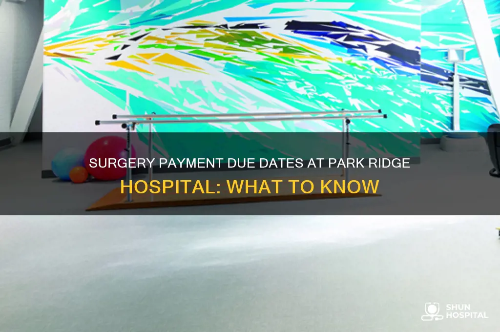 when is payment due for surgery park ridge hospital