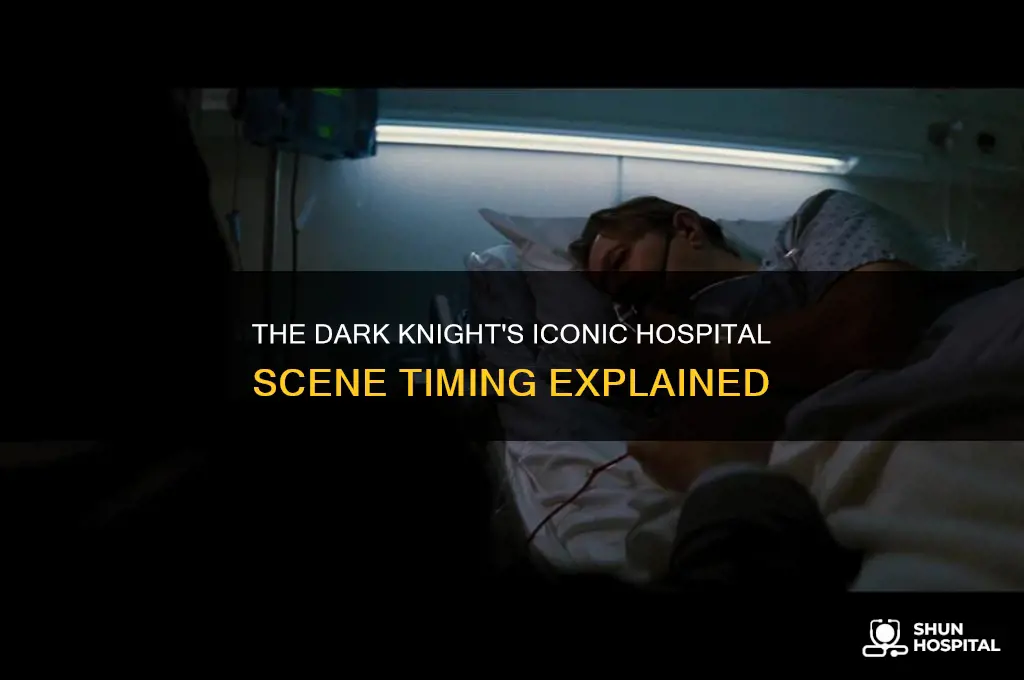 when is the hospital scene in the dark knight