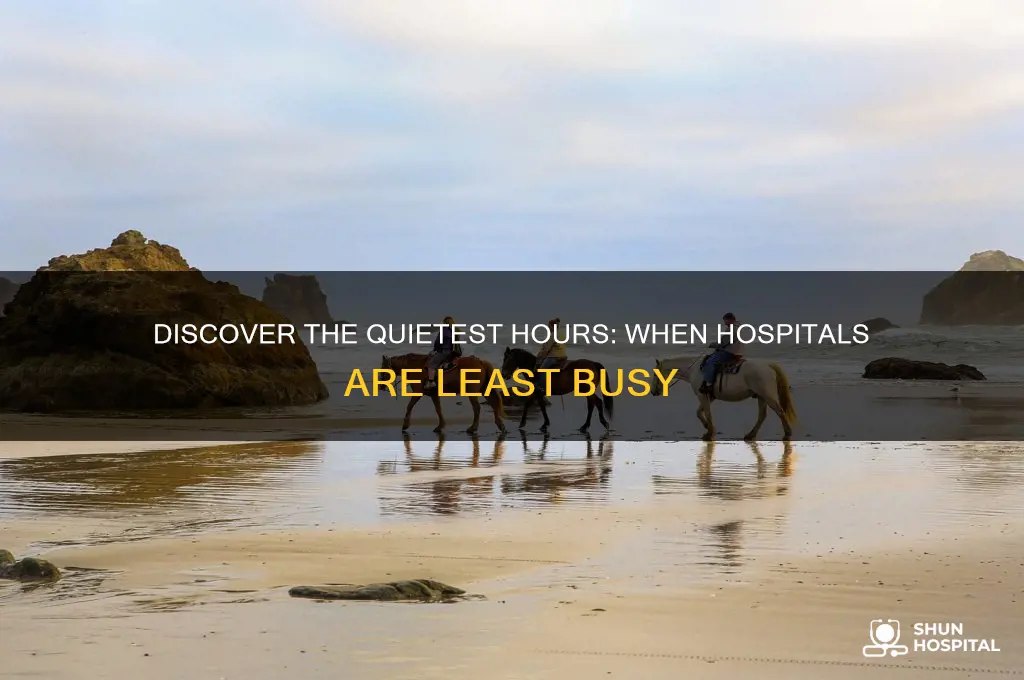 when is the least busy time at a hospital