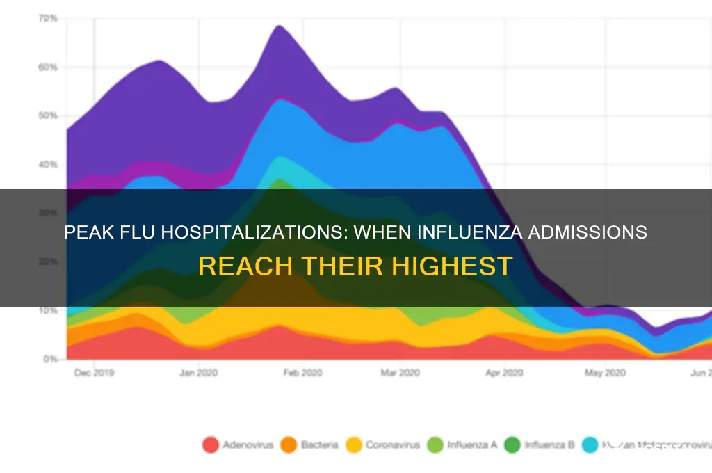when is the rate of hospitalization of influenza the highest