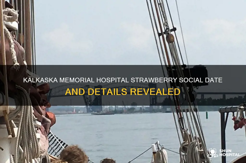 when is the strawberry social at the kalkaska memorial hospital