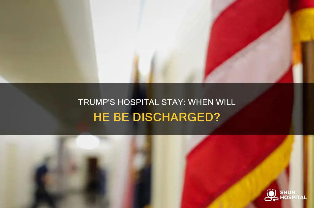 when is trump leaving hospital