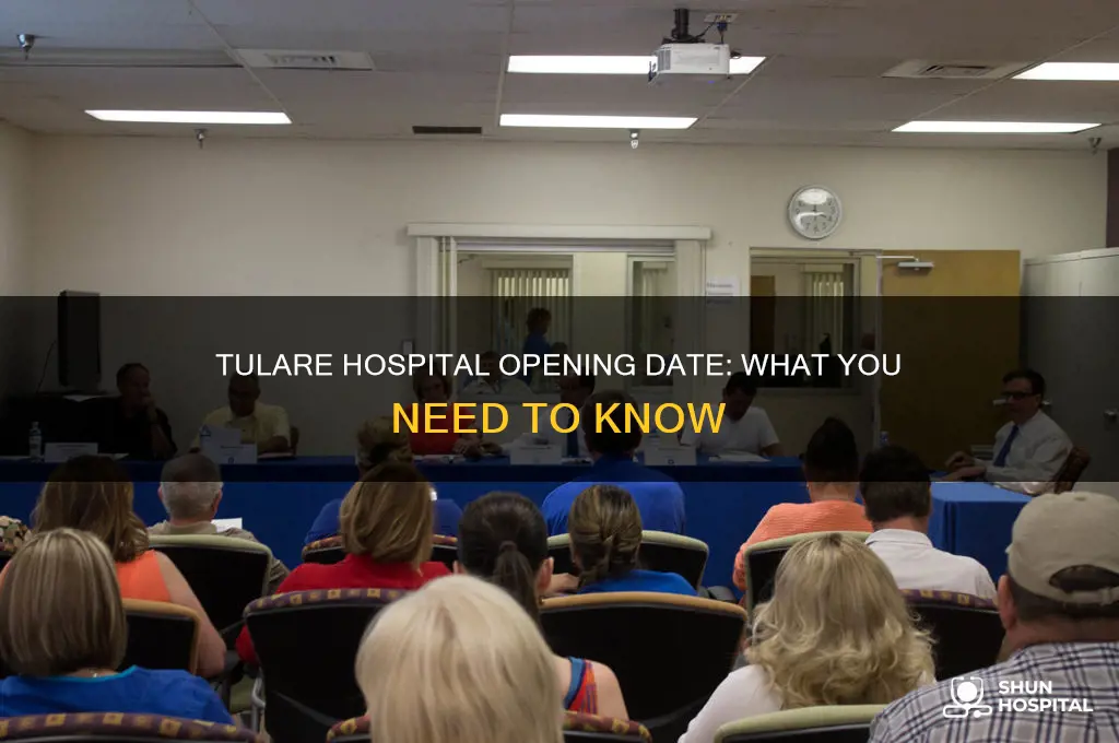 when is tulare hospital opening