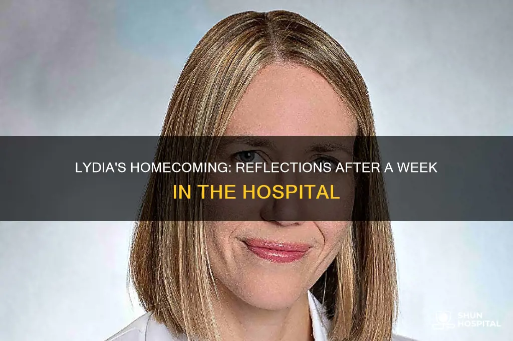 when lydia is released after a week in the hospital