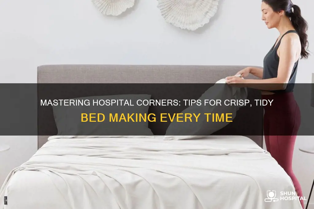 when making hospital corners