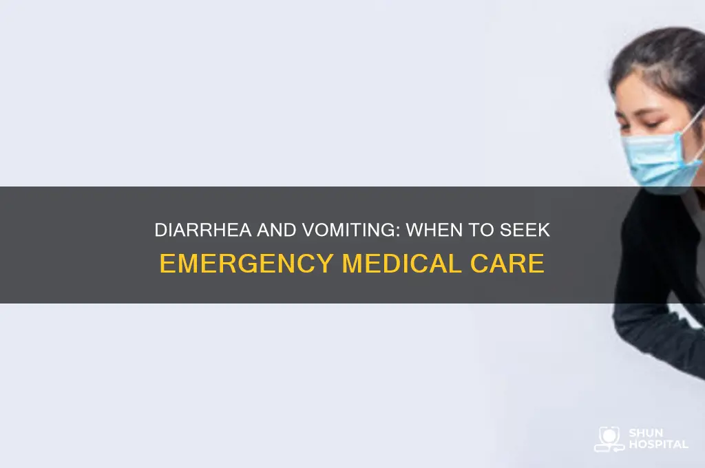 when should diarrhea in vomiting send me to the hospital