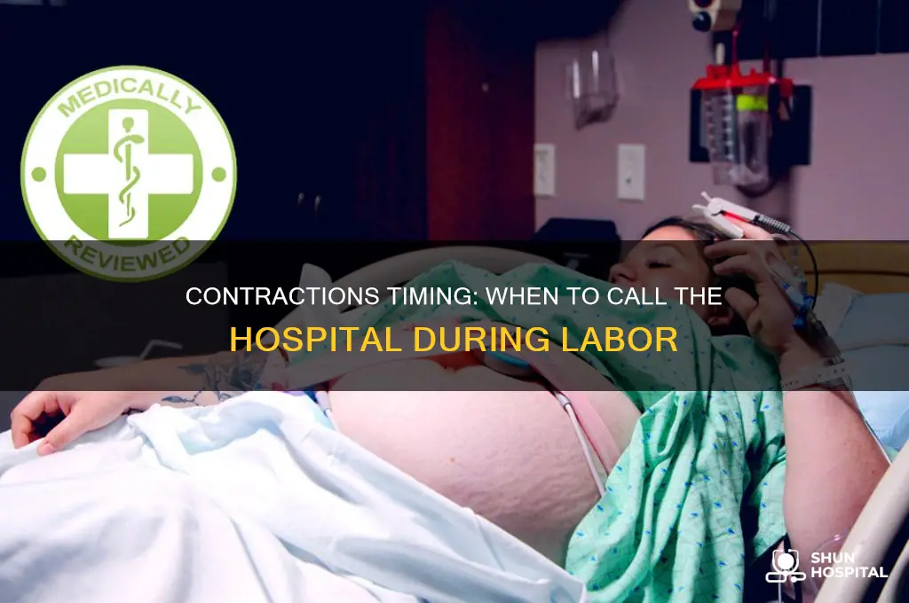 when should i call the hospital when having contractions
