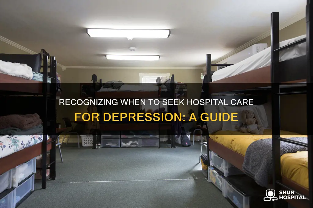 when should i check in to the hospital for depression