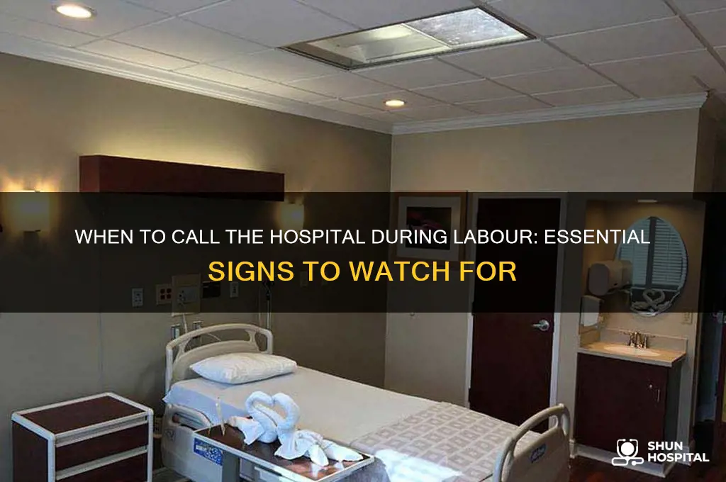 when should i contact the hospital when in labour