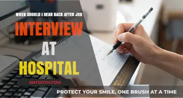 Hospital Job Interview Follow-Up: When to Expect a Response