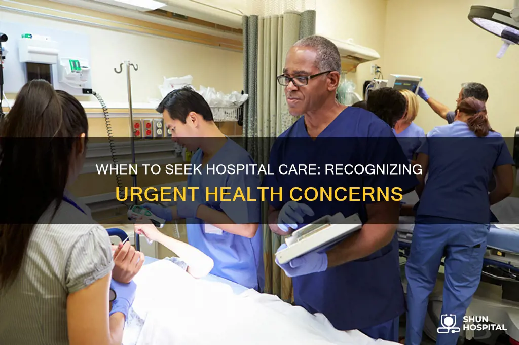 when should i see a hospital doctor