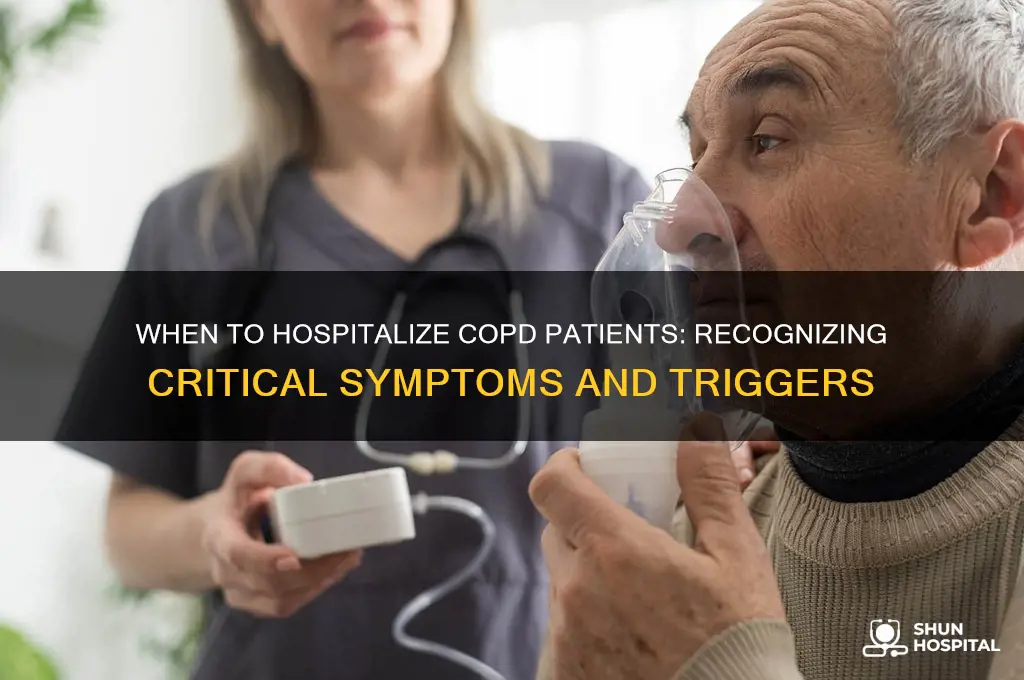 when should someone with copd be hospitalized