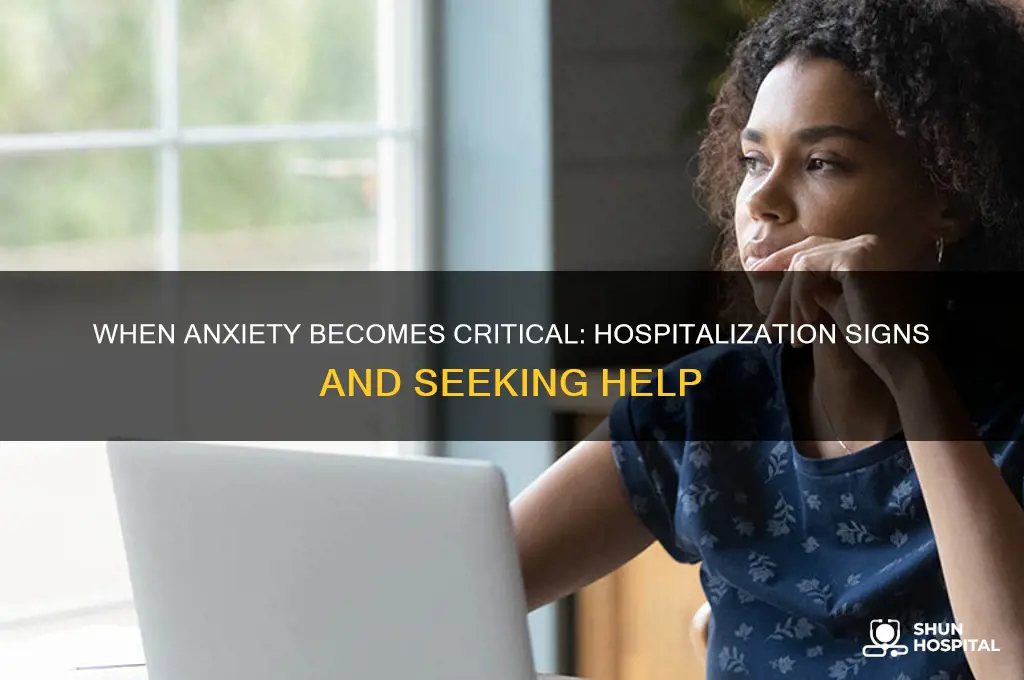 when should you be hospitalized for anciety