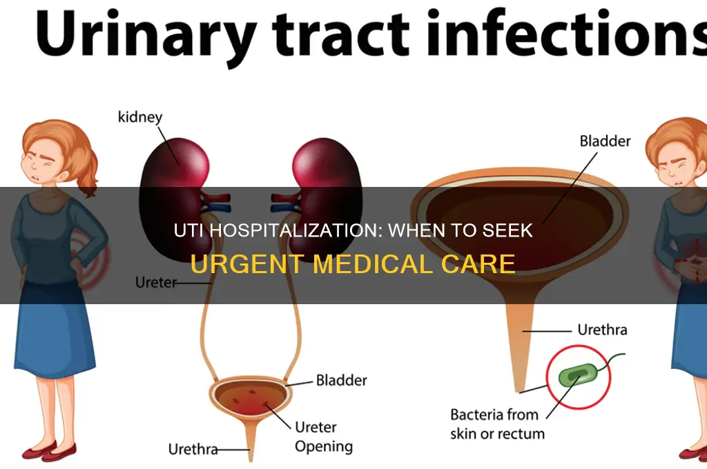 when should you be hospitalized for uti