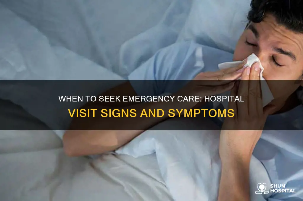 when should you head to the hospital