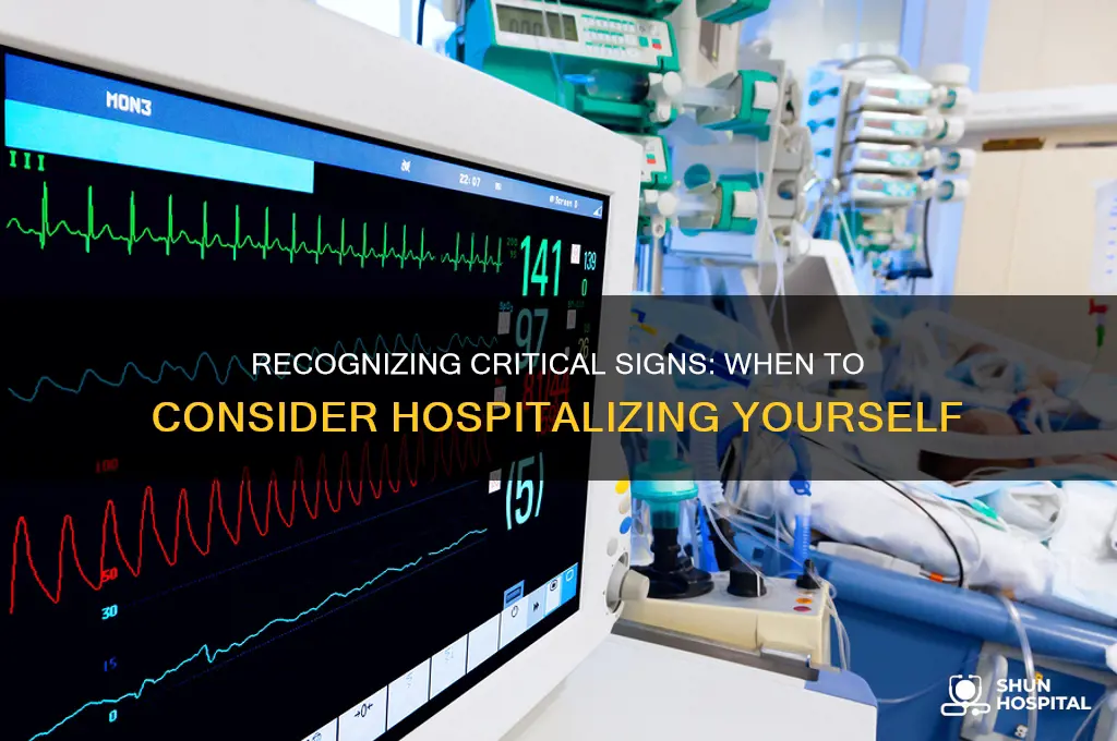 when should you hospitalize yourself
