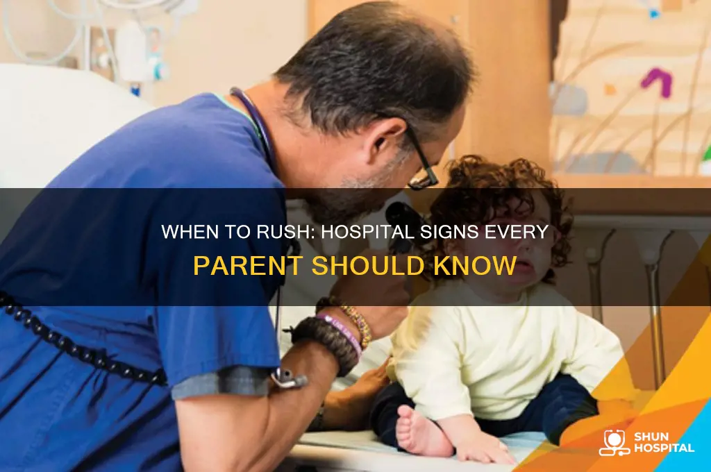 when should you send your child to the hospital