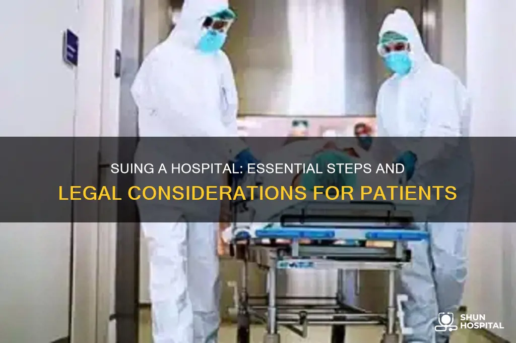 when suing a hospital