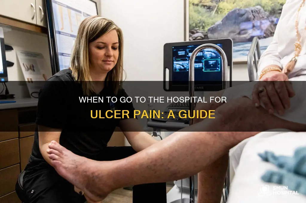 when t g to hospital for ulcer
