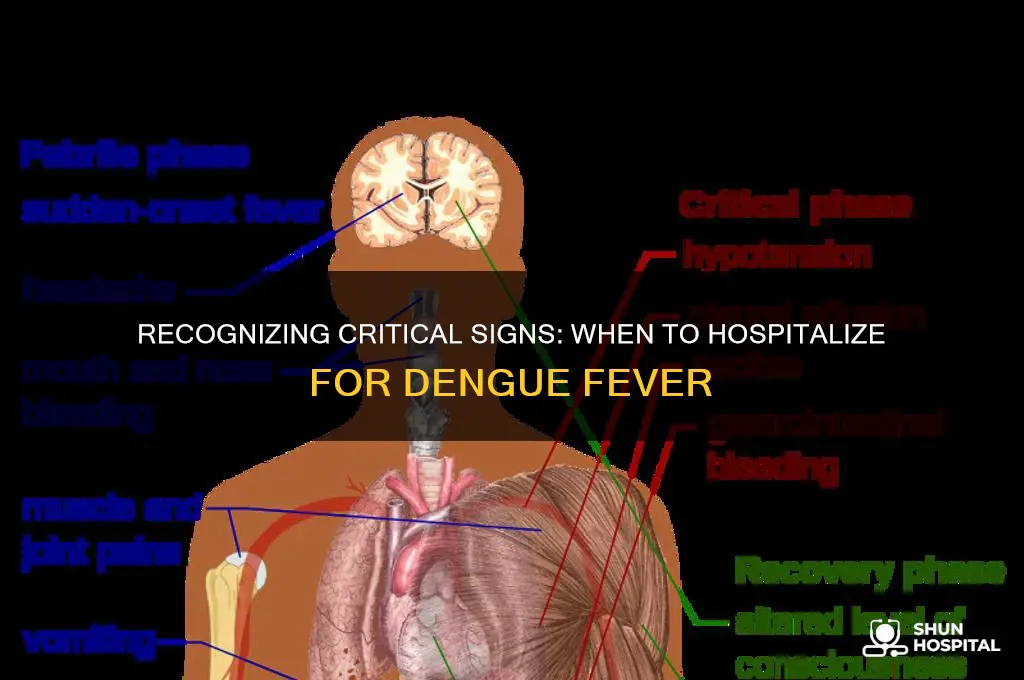 when to admit in hospital for dengue