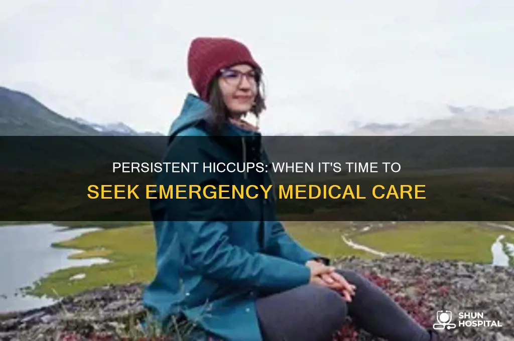 when to bring someone to hospital who has hickups