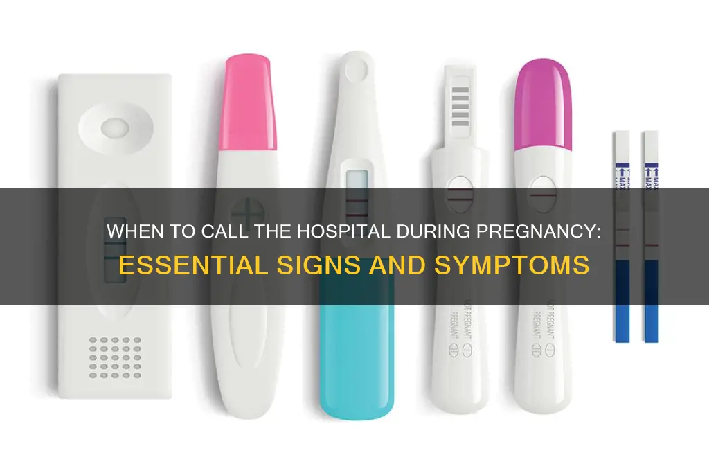 when to call hospital pregnancy