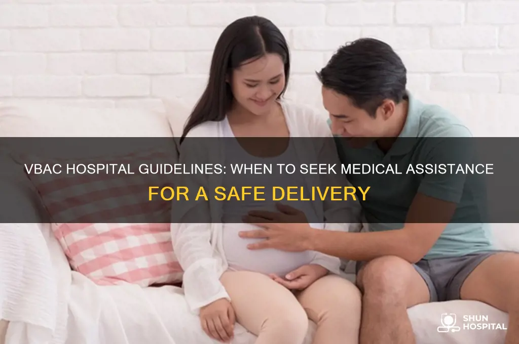 when to call hospital vbac