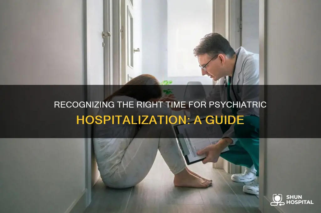when to check into a psychiatric hospital