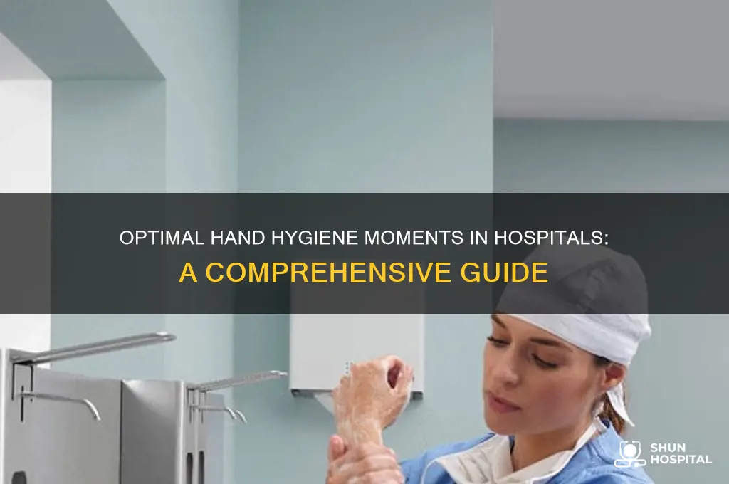 when to do hand washing in hospital