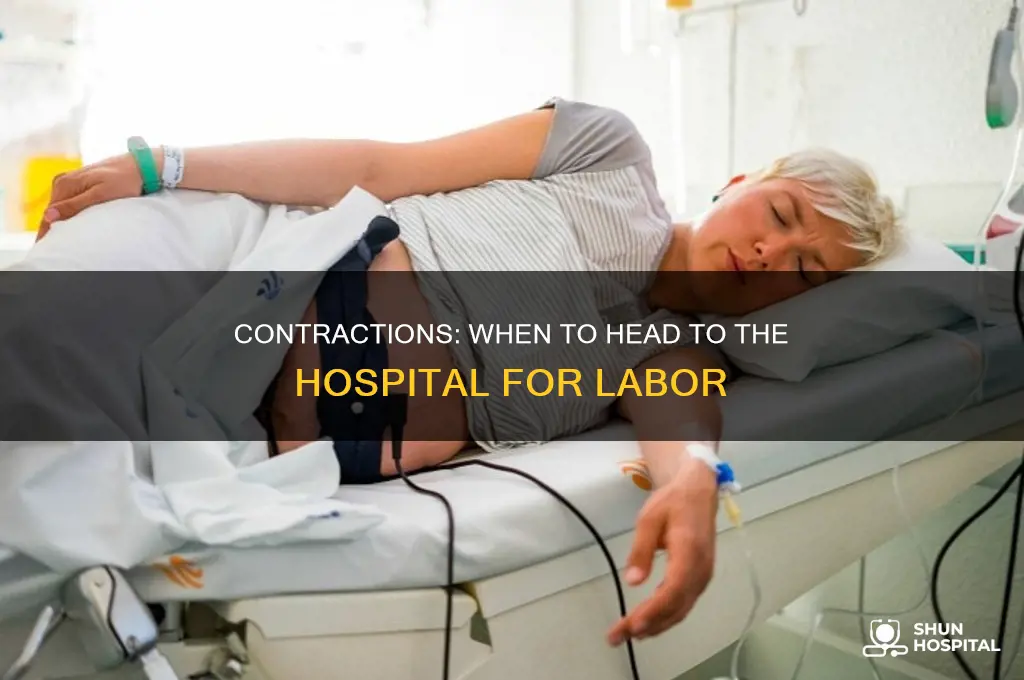 when to head to hospital for contractions