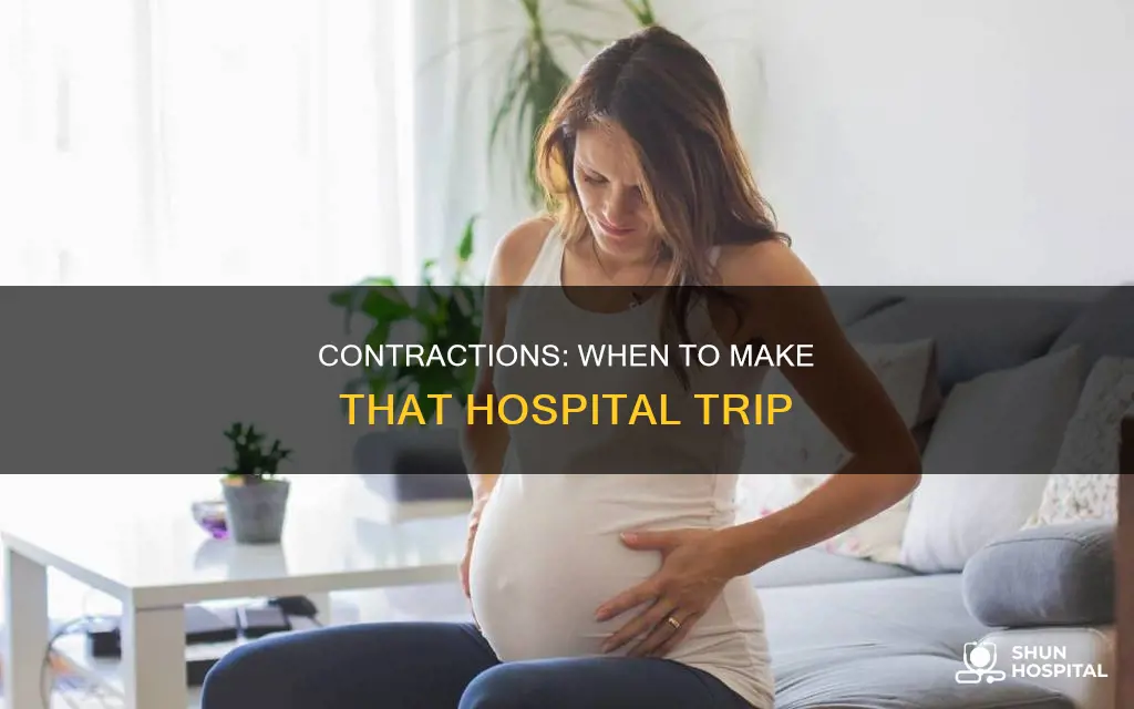 when to head to hospital with contractions