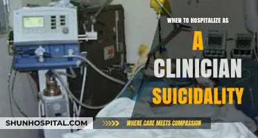 Clinician's Guide: Hospitalization Criteria for Suicidal Patients