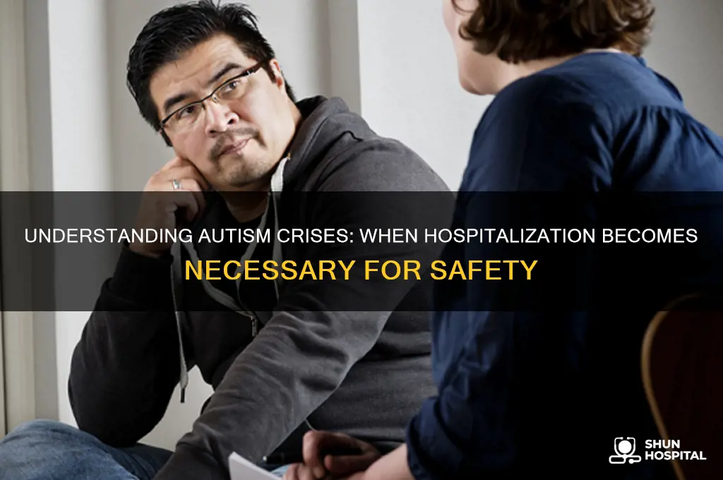 when to hospitalize for autism