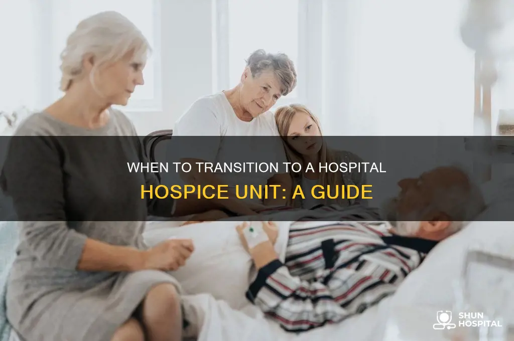 when to move to hospital hospice unit