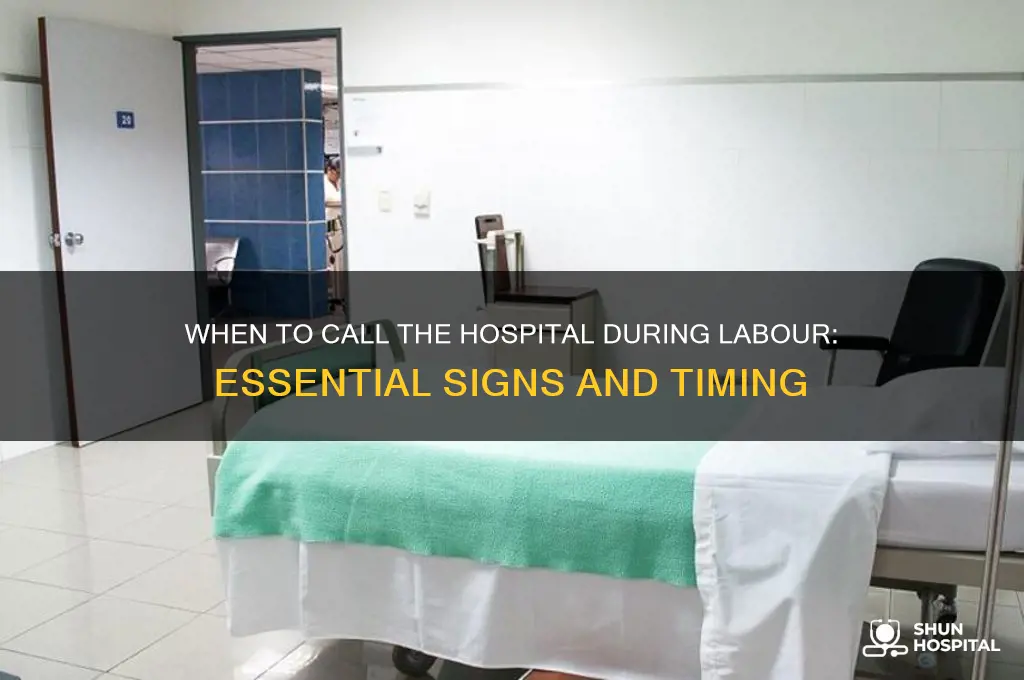 when to phone hospital labour
