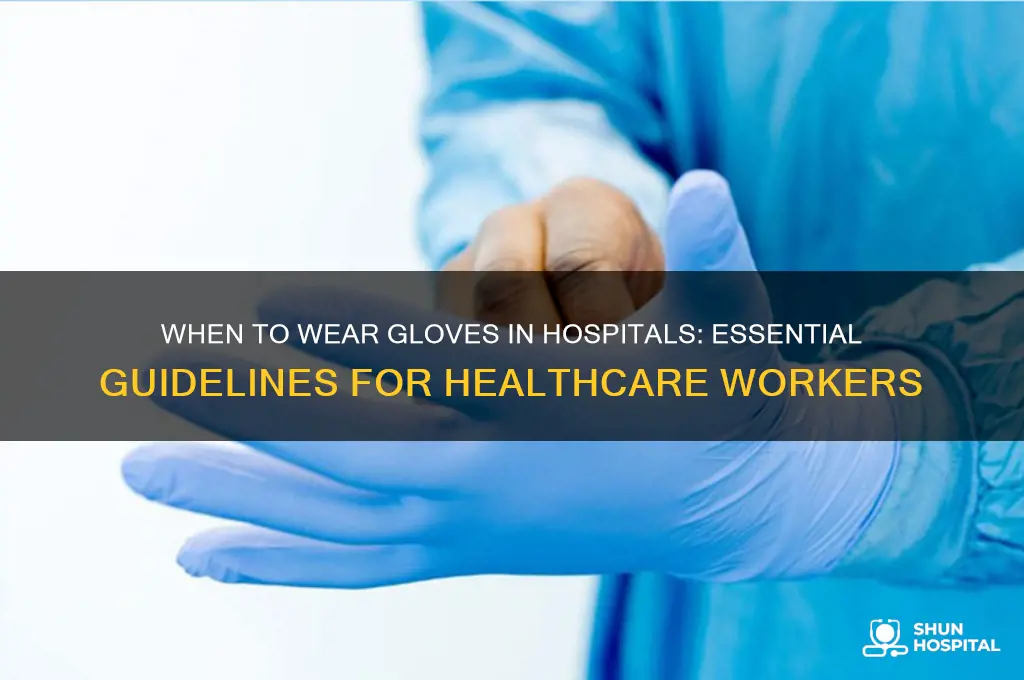 when to put on gloves in hospital