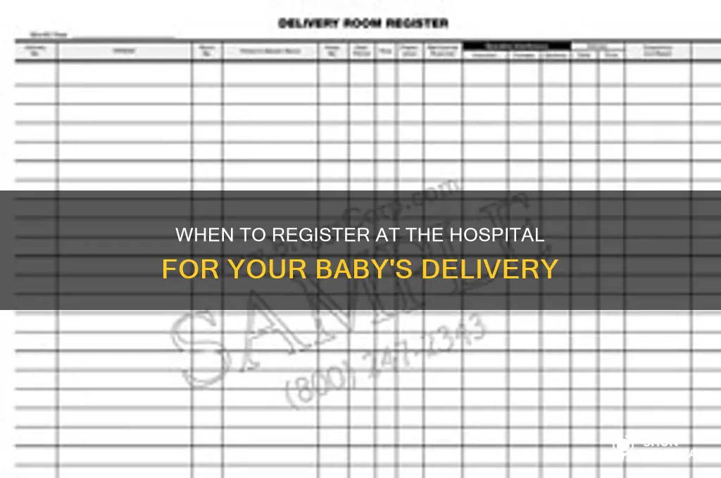 when to register at hospital for delivery