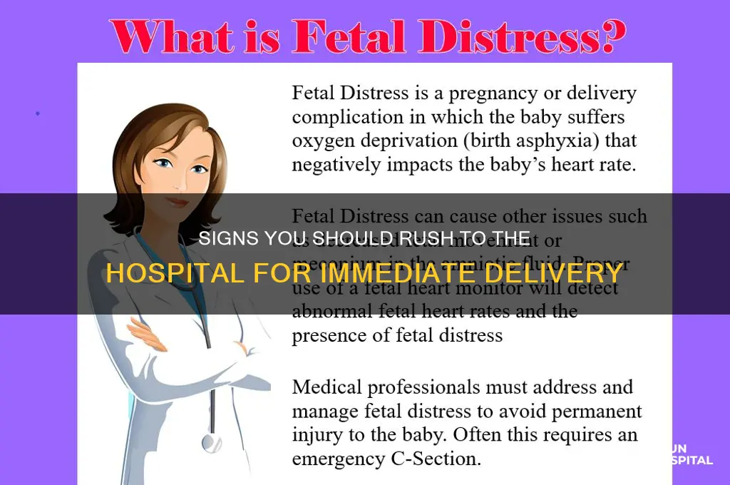 when to rush to hospital for delivery