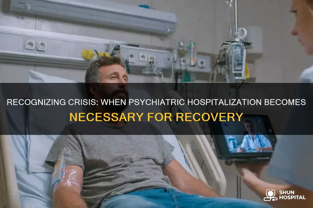 when to seek psychiatric hospitalization