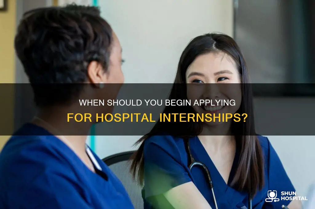 when to start asking hospital for internship