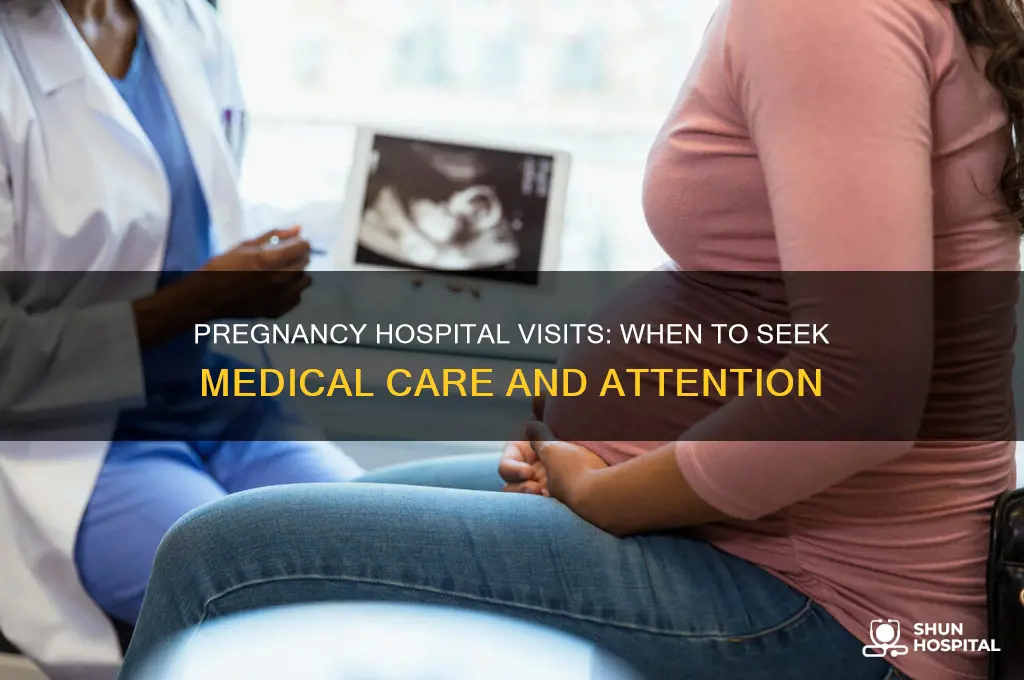 when to visit the hospital when pregnant
