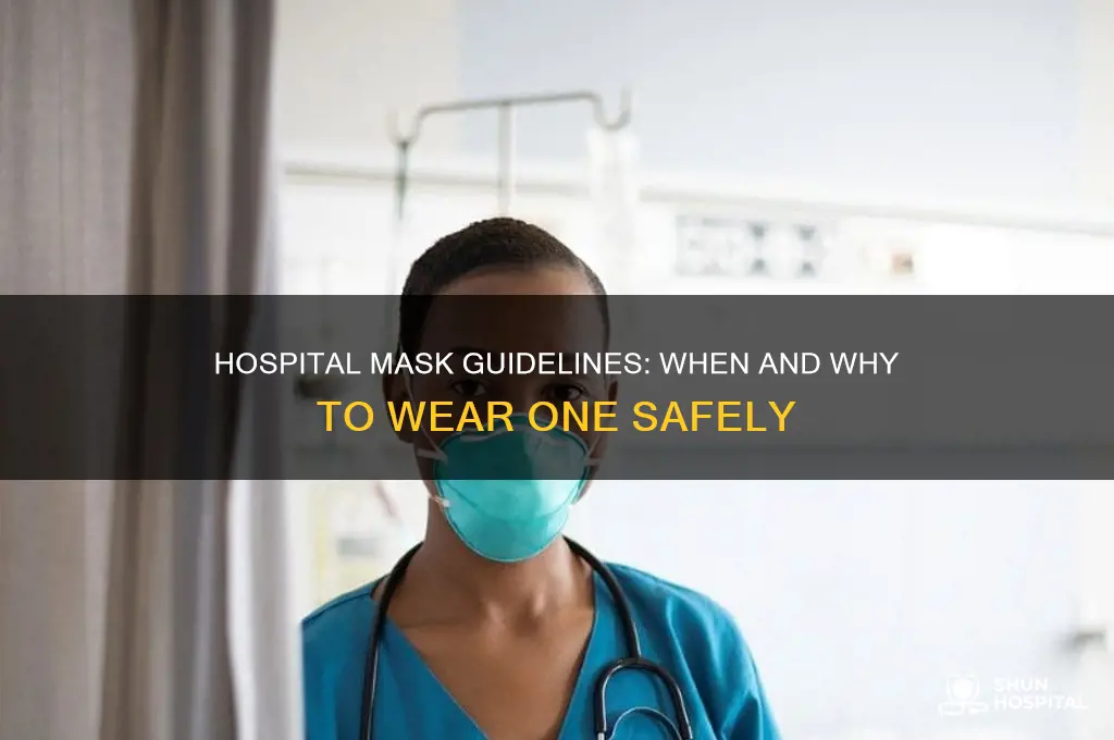 when to wear a mask in hospital