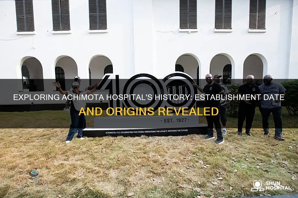 when was achimota hospital established
