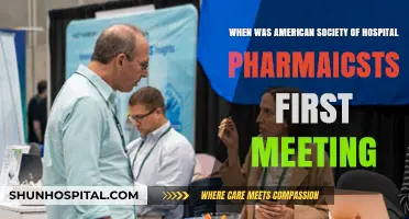 The Inaugural Meeting of the American Society of Hospital Pharmacists