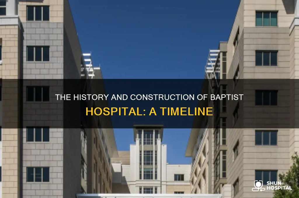 when was baptist hospital built