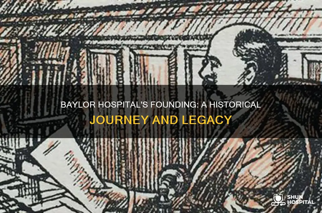 when was baylor hospital founded