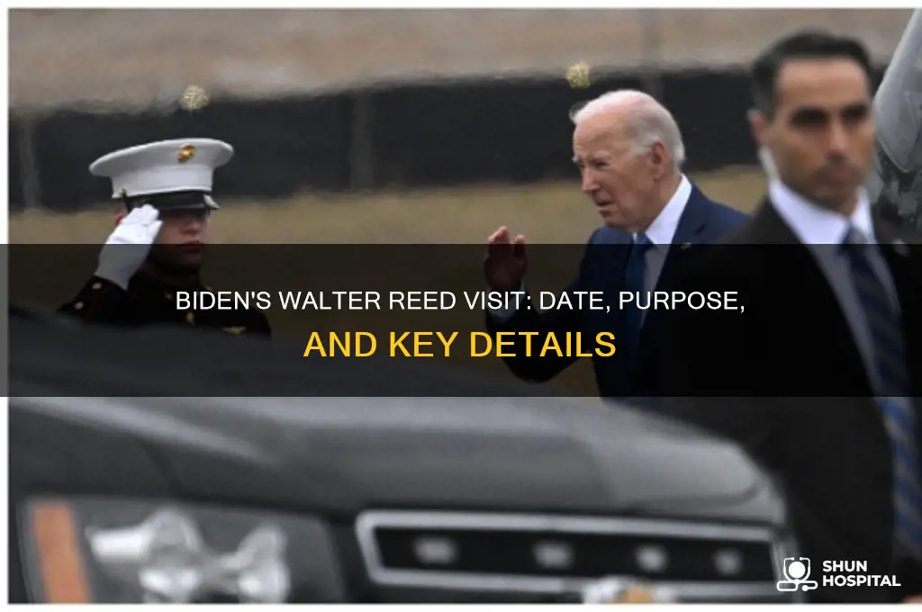 when was biden in walter reed hospital