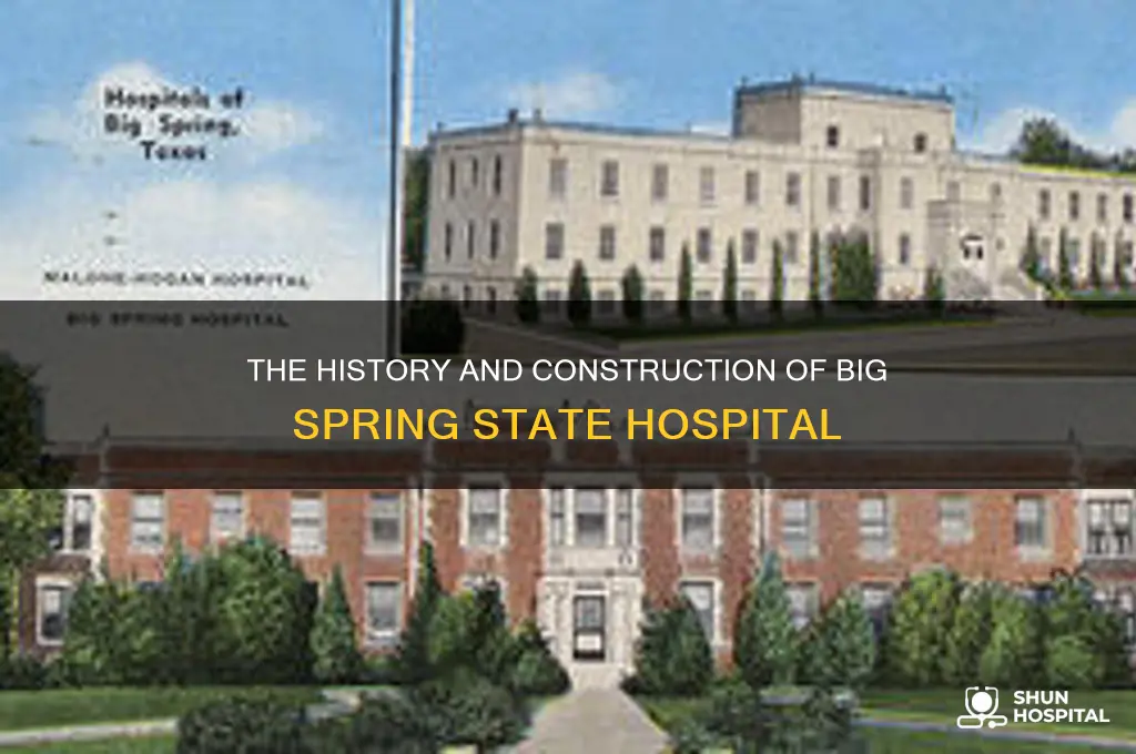 when was big spring state hospital built